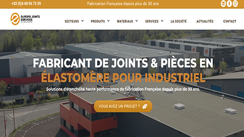 Nouveau site Europe Joints Services